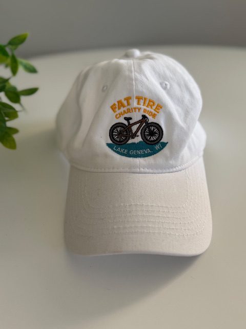 White Fat Tire Charity Hat